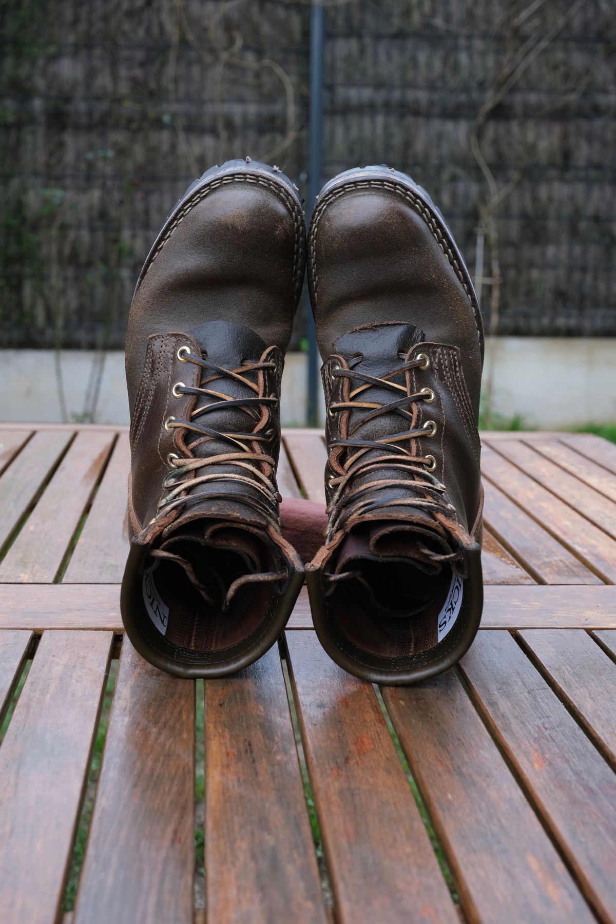 Photo by Amalgame on February 23, 2026 of the Nicks Becca in Horween Greener Pastures Waxed Flesh.