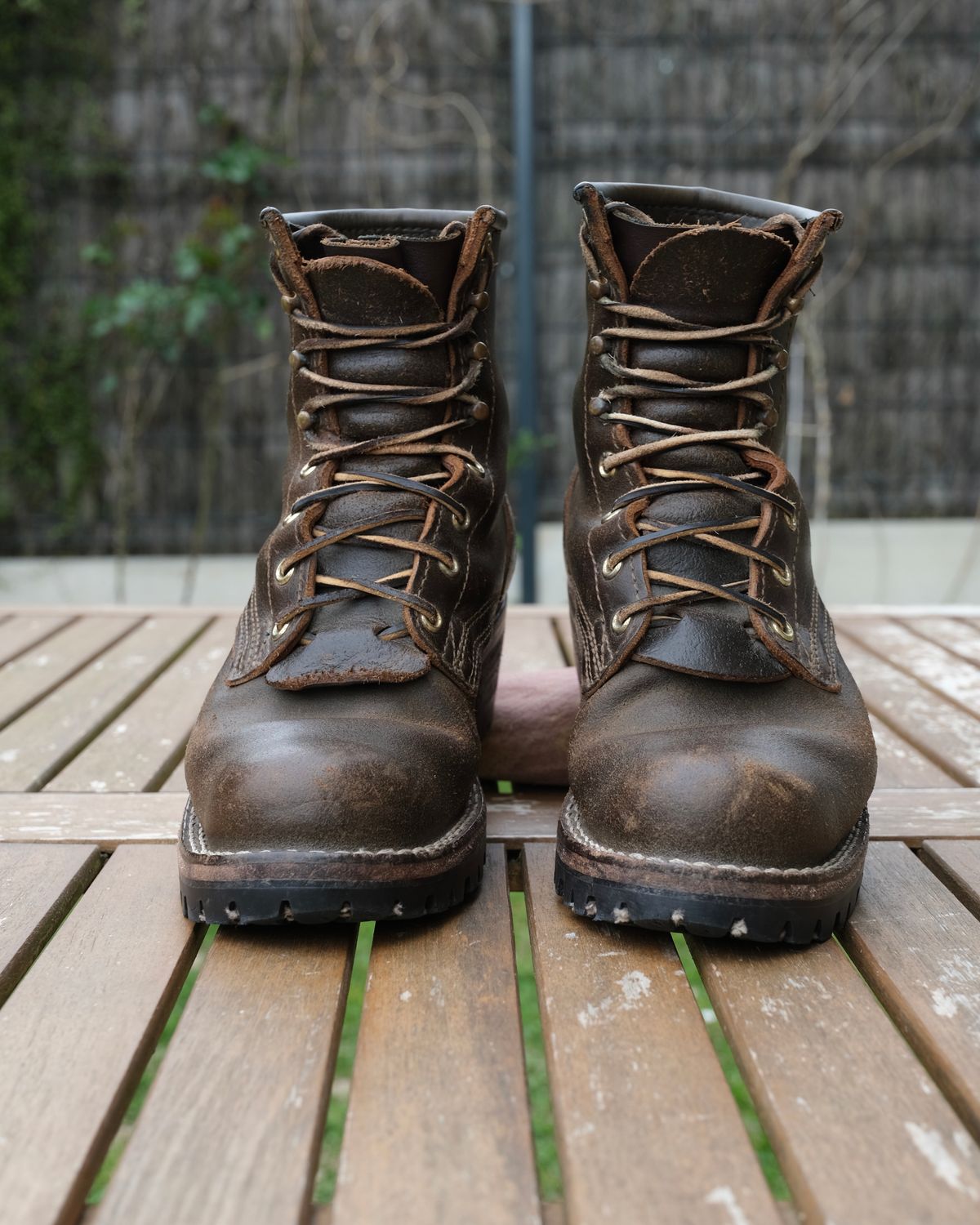 Photo by Amalgame on April 5, 2026 of the Nicks Becca in Horween Greener Pastures Waxed Flesh.
