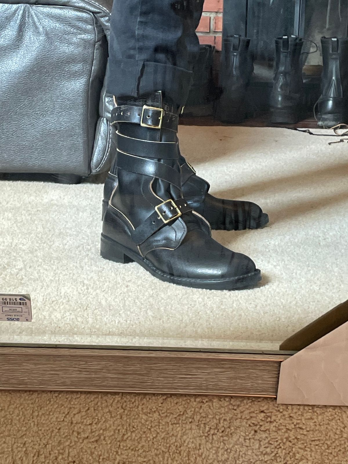 Photo by spartacus498 on August 8, 2025 of the Nicks TankerPro in Horween Black Waxed Flesh.