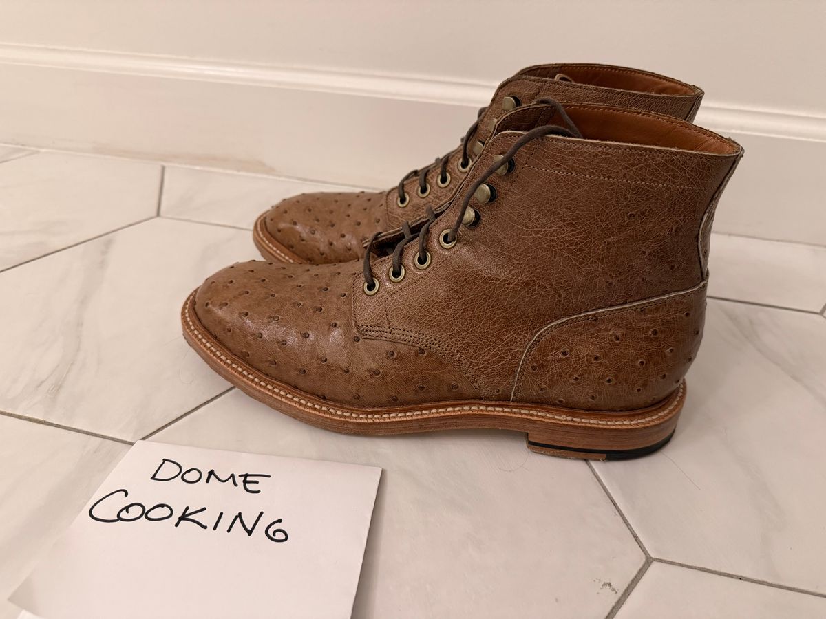 Photo by sorrick on November 2, 2025 of the Grant Stone Diesel Boot in Ranger Ostrich.
