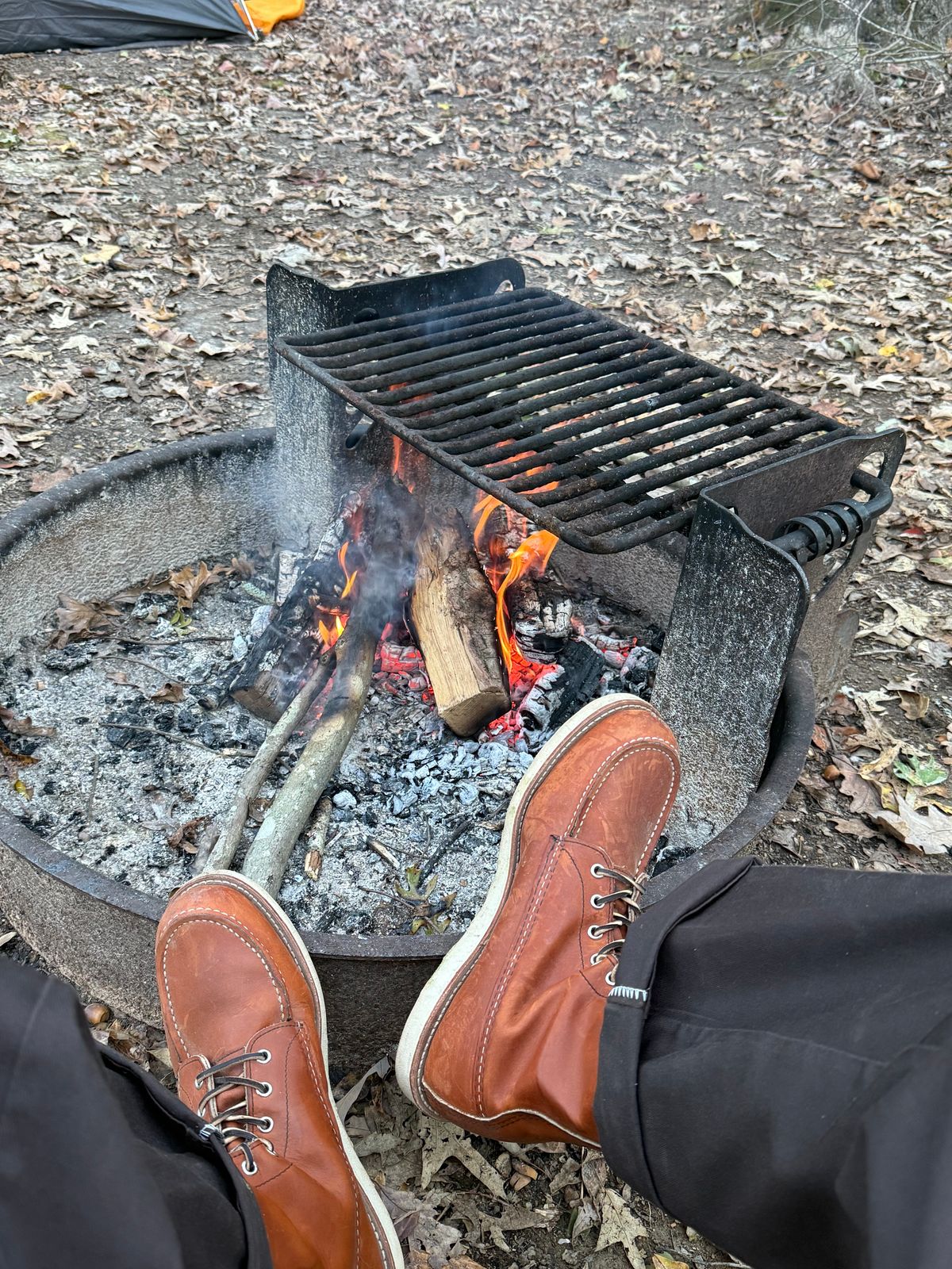 Photo by M_Vaughan on October 23, 2025 of the Red Wing 8-Inch Classic Moc in Oro Legacy Leather.