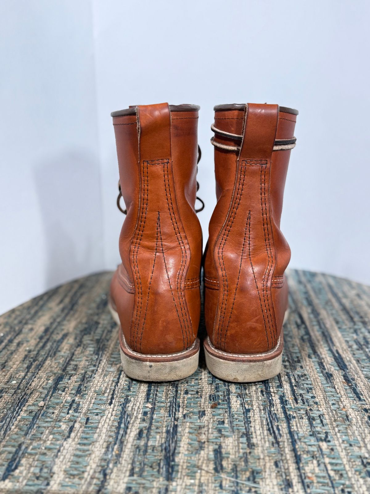 Photo by M_Vaughan on November 1, 2025 of the Red Wing 8-Inch Classic Moc in Oro Legacy Leather.