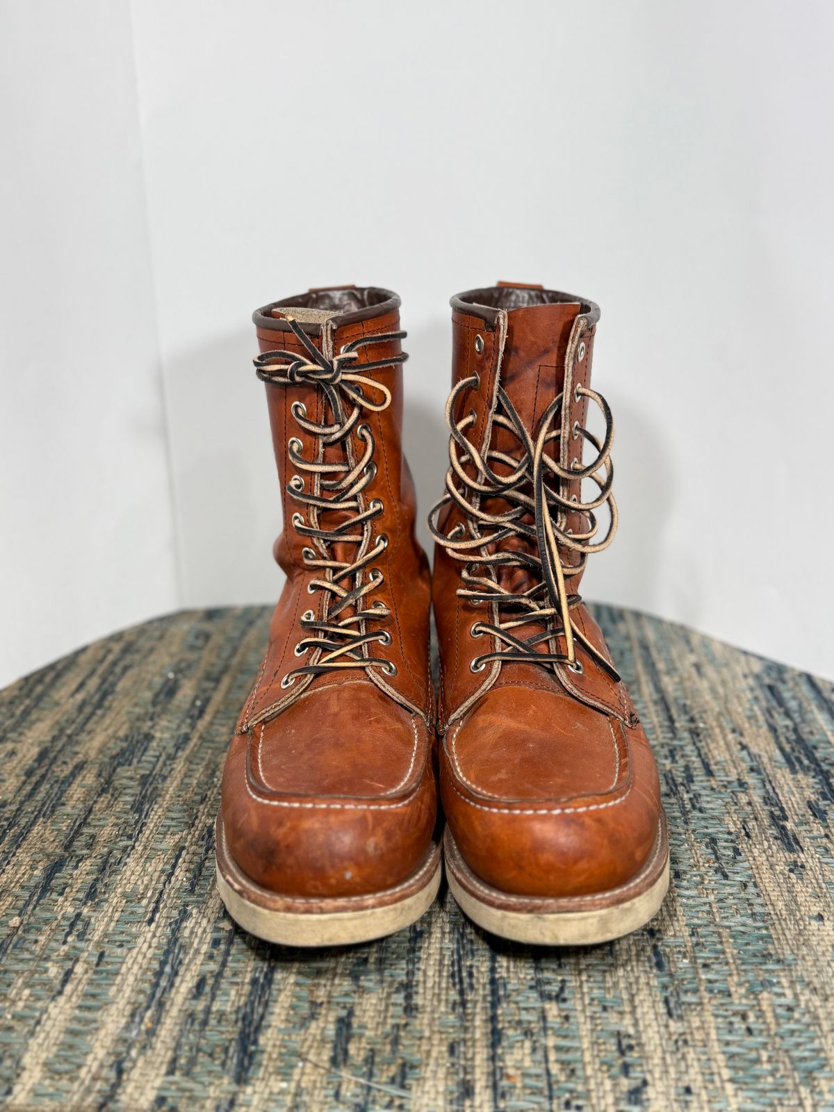 Photo by M_Vaughan on November 1, 2025 of the Red Wing 8-Inch Classic Moc in Oro Legacy Leather.