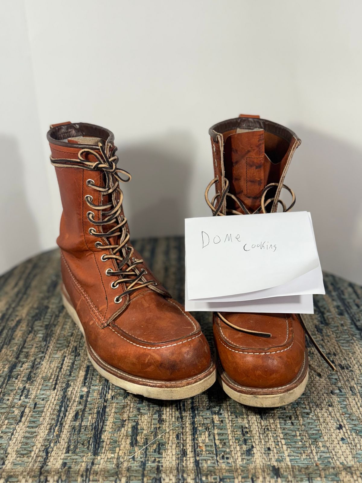Photo by M_Vaughan on November 1, 2025 of the Red Wing 8-Inch Classic Moc in Oro Legacy Leather.