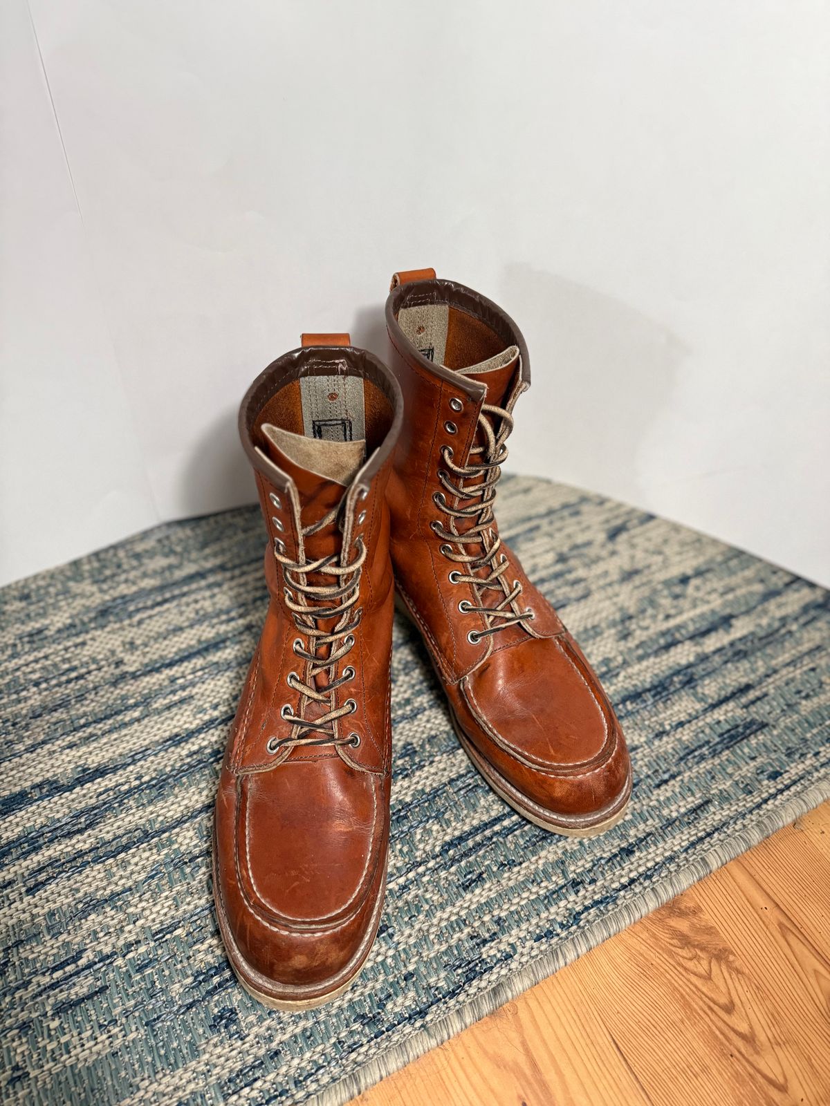 Photo by M_Vaughan on December 4, 2025 of the Red Wing 8-Inch Classic Moc in Oro Legacy Leather.
