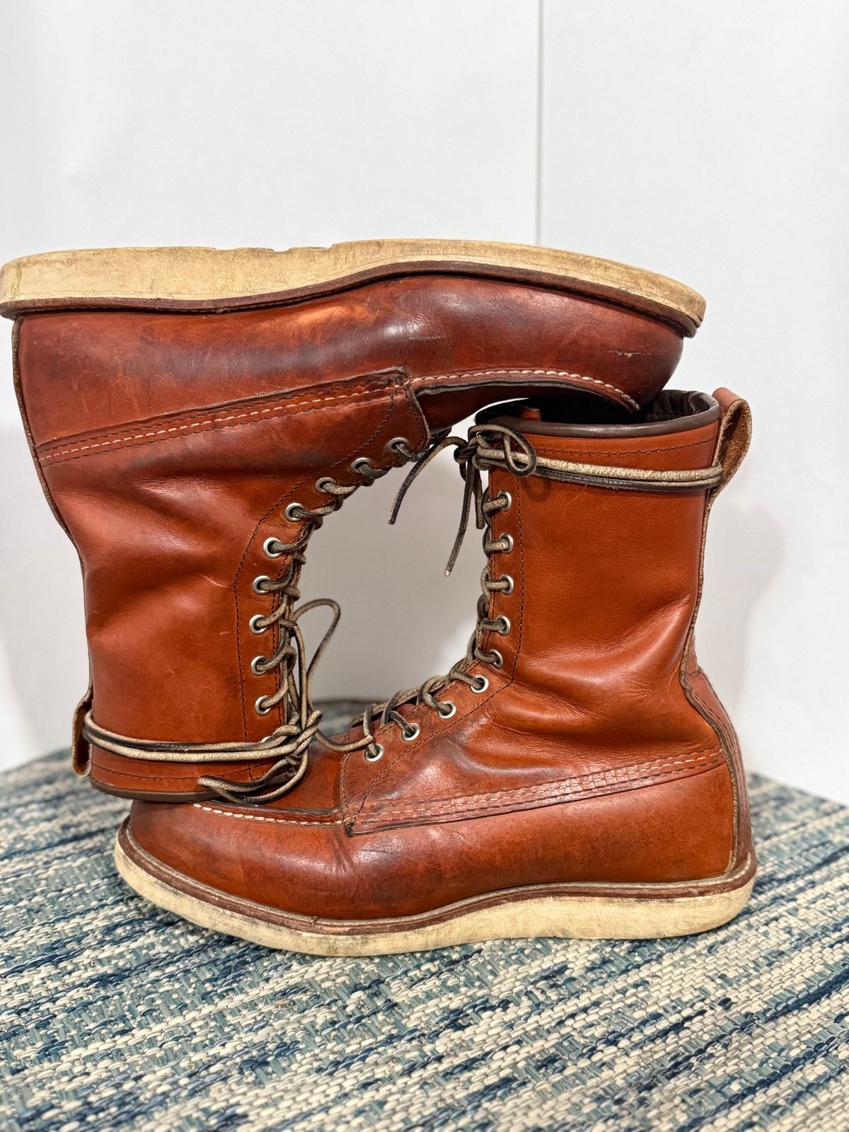 Photo by M_Vaughan on March 1, 2026 of the Red Wing 8-Inch Classic Moc in Oro Legacy Leather.