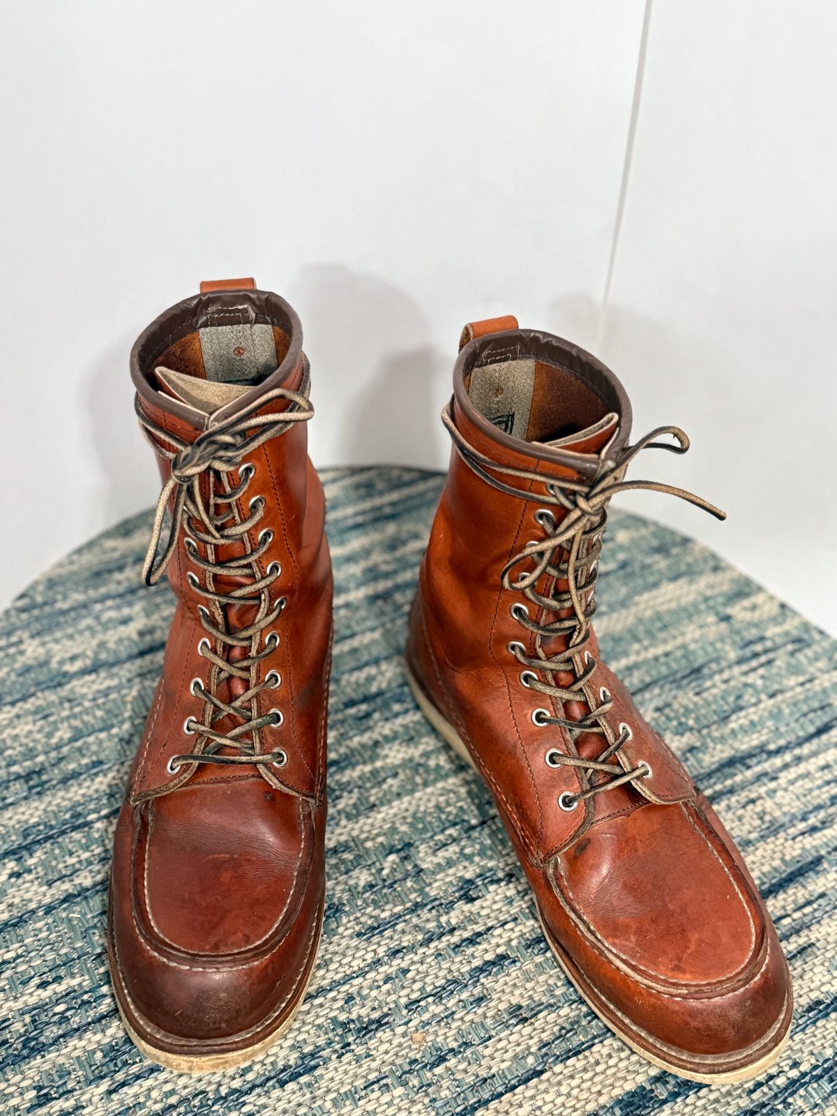 Photo by M_Vaughan on March 1, 2026 of the Red Wing 8-Inch Classic Moc in Oro Legacy Leather.