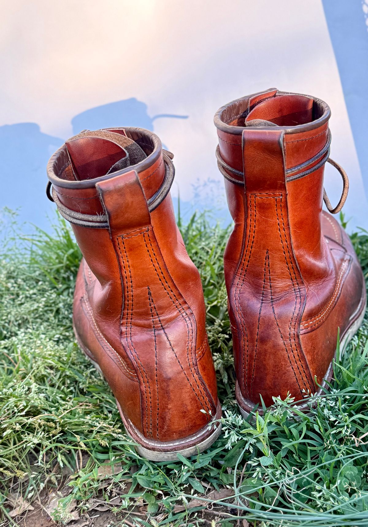 Photo by M_Vaughan on April 5, 2026 of the Red Wing 8-Inch Classic Moc in Oro Legacy Leather.