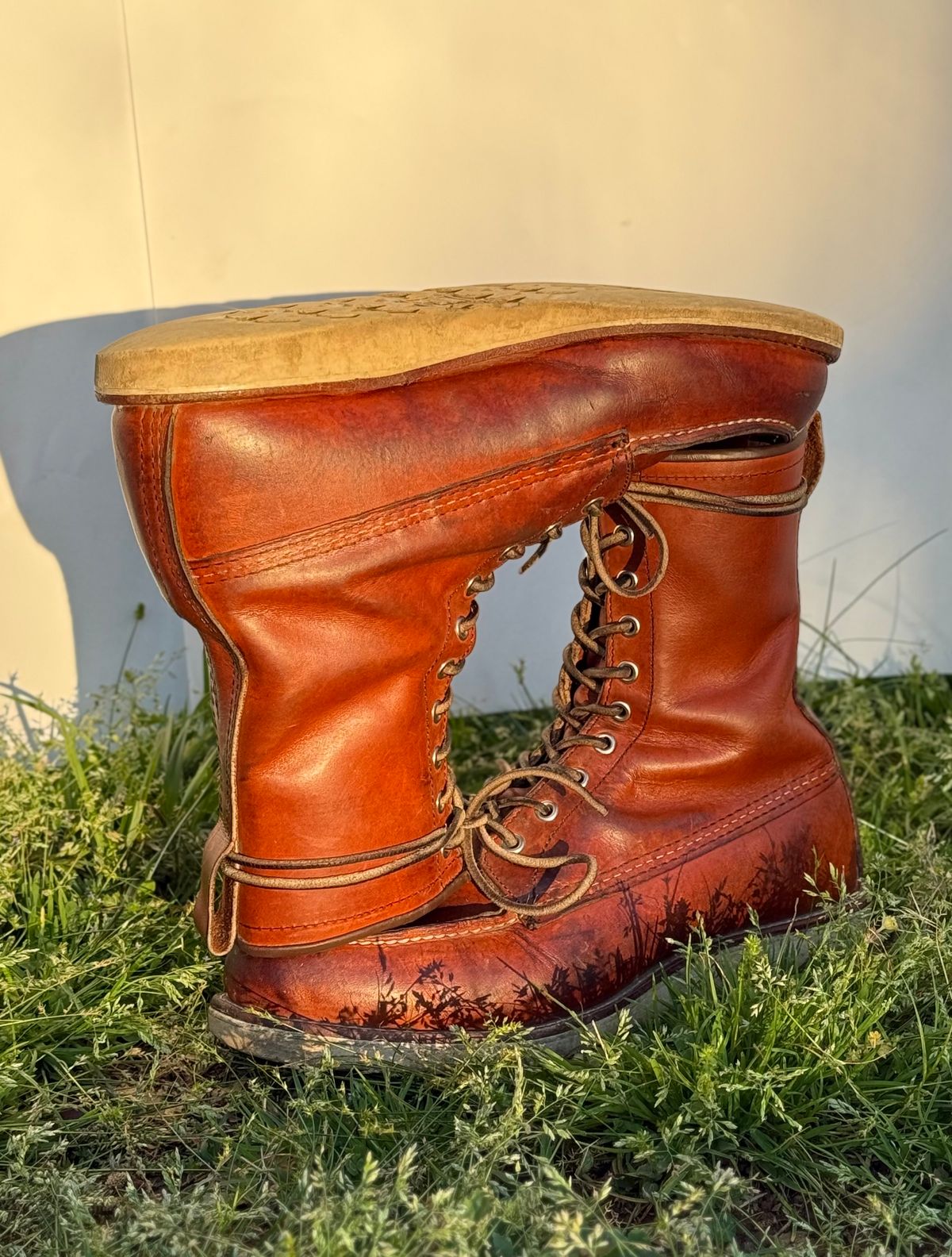 Photo by M_Vaughan on April 5, 2026 of the Red Wing 8-Inch Classic Moc in Oro Legacy Leather.