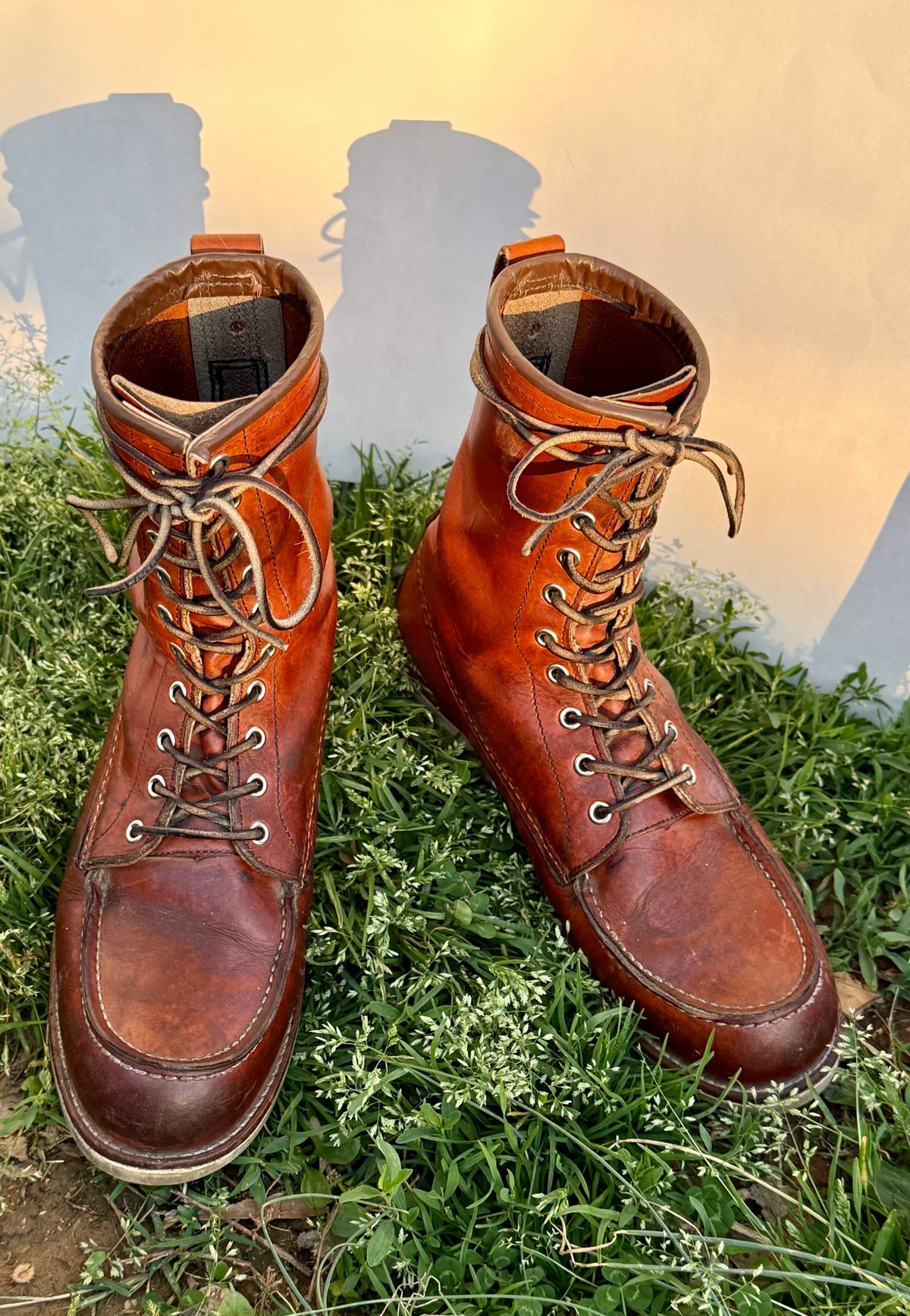 Photo by M_Vaughan on April 5, 2026 of the Red Wing 8-Inch Classic Moc in Oro Legacy Leather.