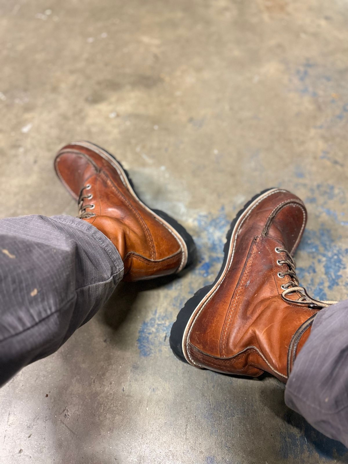 Photo by M_Vaughan on June 4, 2026 of the Red Wing 8-Inch Classic Moc in Oro Legacy Leather.