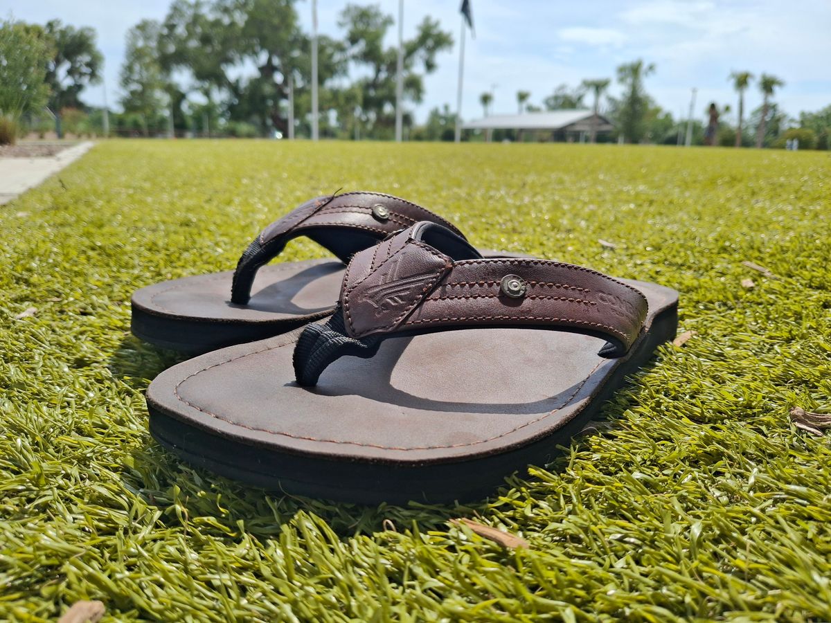 Photo by precision_arc_welding on May 10, 2026 of the Combat Flip Flops Men's AK in Unknown Leather.