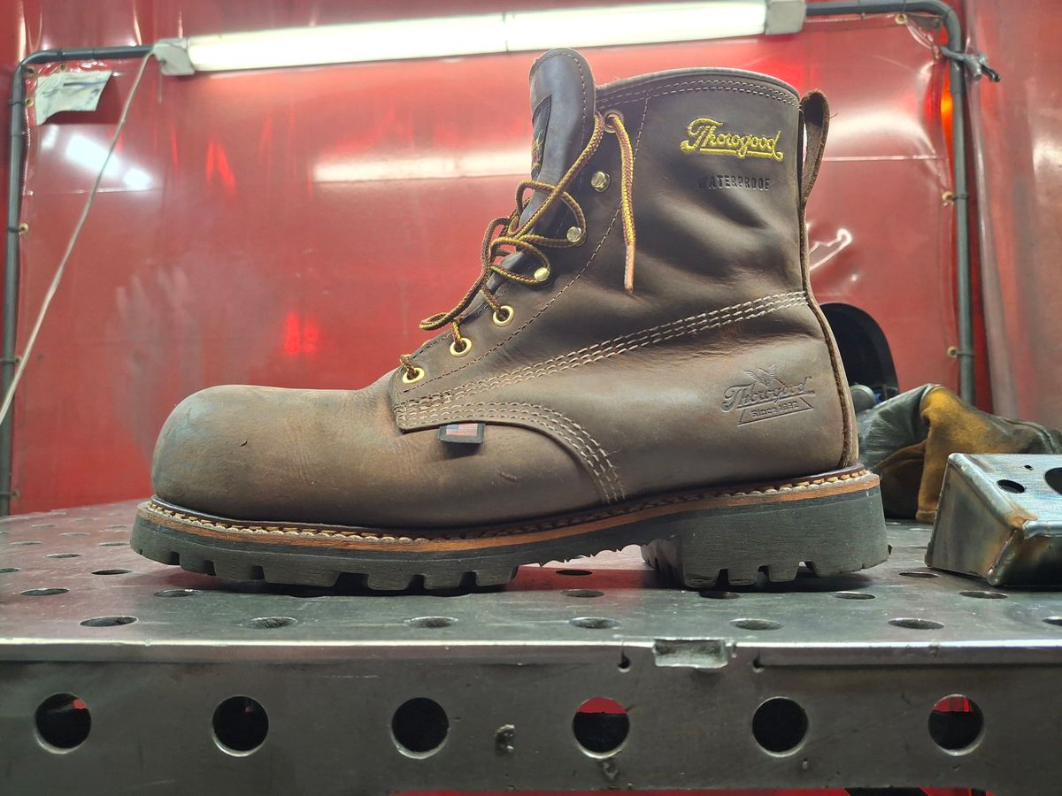 Photo by precision_arc_welding on February 26, 2026 of the Thorogood American Legacy 6" in Seidel Trail Crazy Horse.