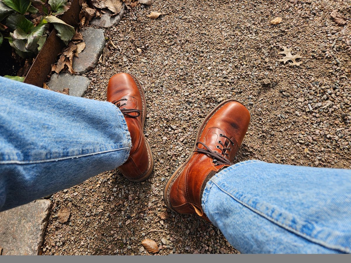 Photo by FyoDisco on March 29, 2026 of the Dundas Footwear Gunnerside in Badalassi Carlo Tan Cognac.