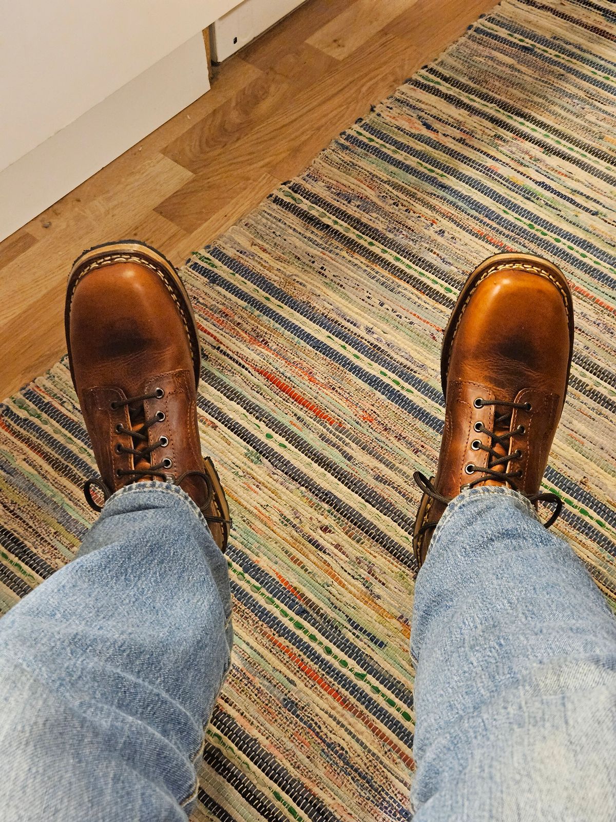 Photo by FyoDisco on January 29, 2026 of the Dundas Footwear Gunnerside in Badalassi Carlo Tan Cognac.