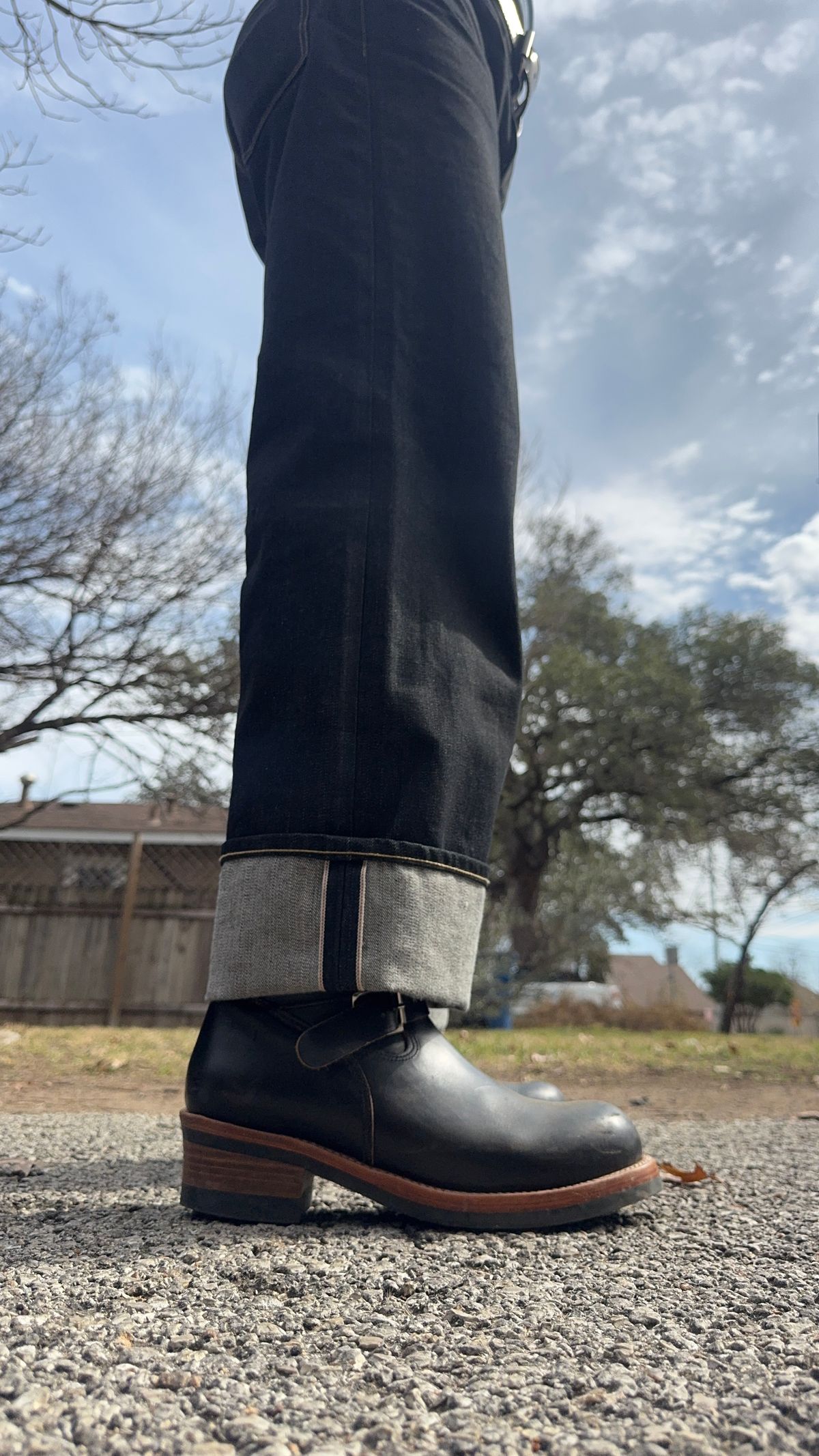 Photo by CountryManners on February 8, 2026 of the Crushonretro 601 Engineer Boot in Tea Core Cowhide.