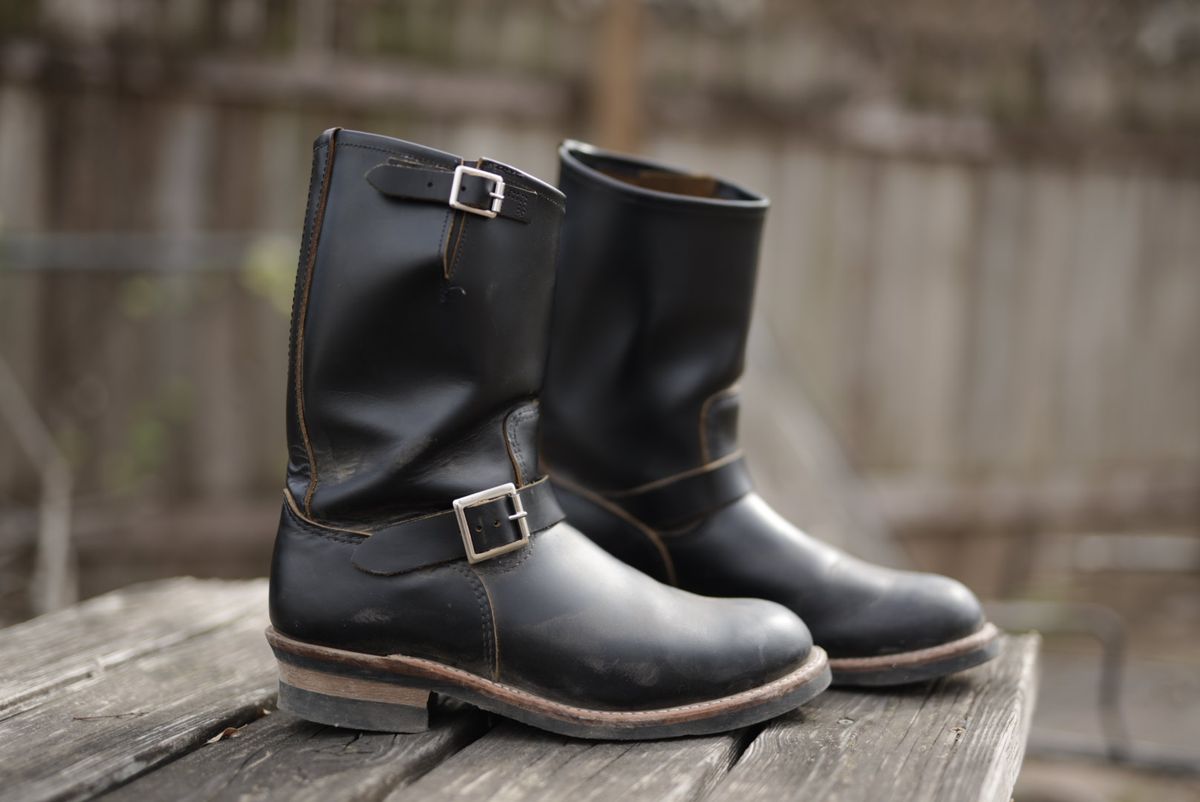 Photo by CountryManners on January 20, 2026 of the Red Wing 2966 ENGINEER in Klondike Leather.