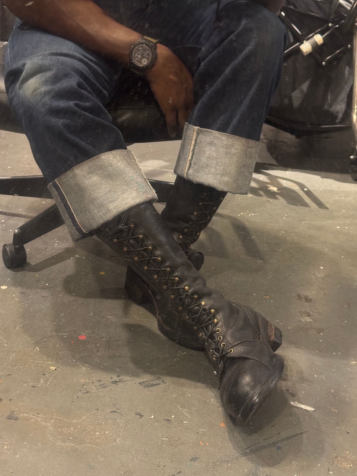 Photo by CountryManners on April 13, 2026 of the Wesco Highliner in Unknown Leather.