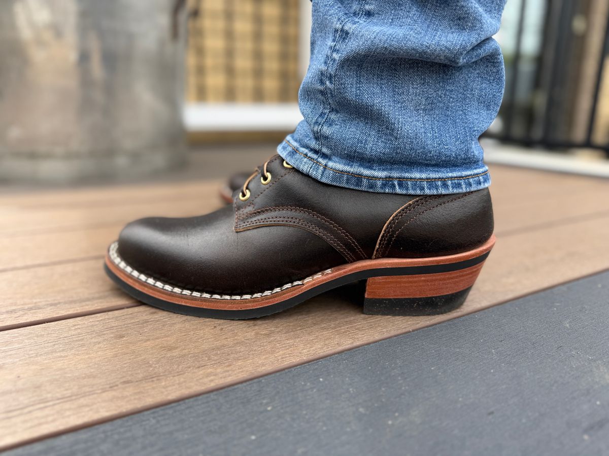 Photo by AJCIV on April 28, 2026 of the Nicks Robert in Horween Brown Waxed Flesh.