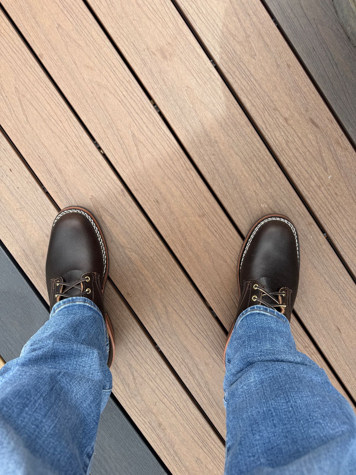 Photo by AJCIV on April 28, 2026 of the Nicks Robert in Horween Brown Waxed Flesh.