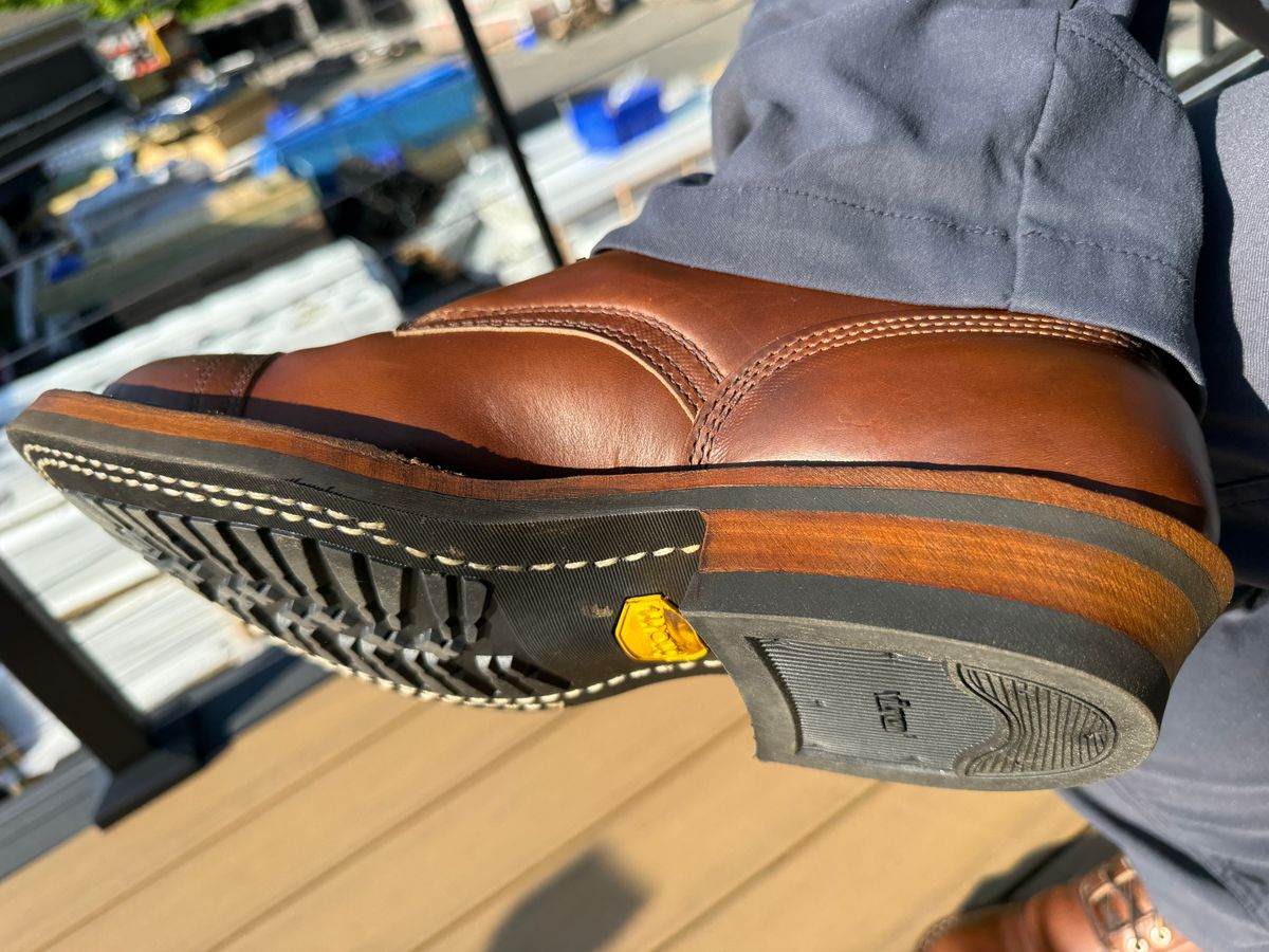 Photo by AJCIV on May 27, 2026 of the White's 350 Cruiser in Horween British Tan Chromexcel.