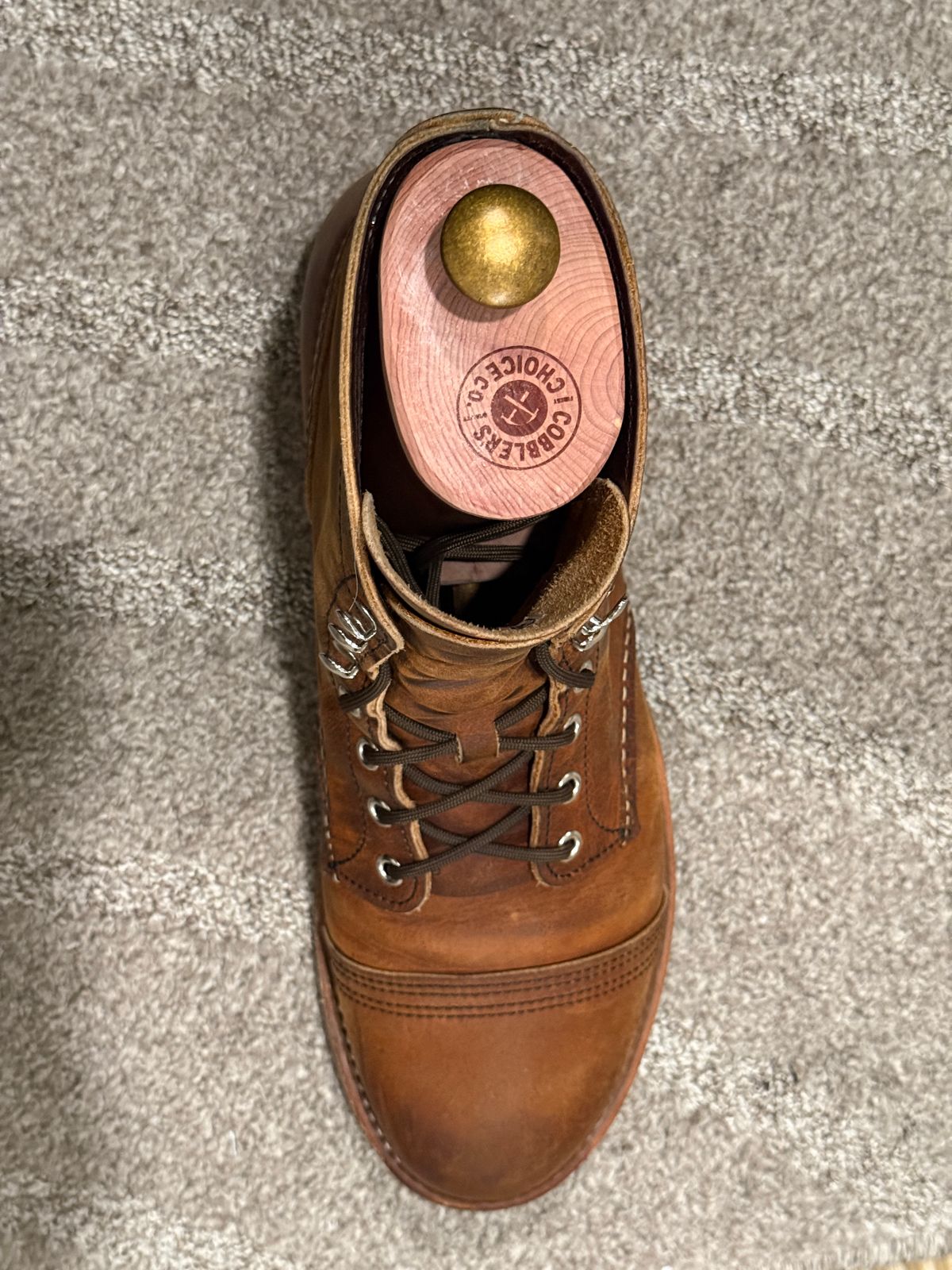 Photo by AJCIV on April 26, 2026 of the Red Wing Iron Ranger in S.B. Foot Copper Rough and Tough.