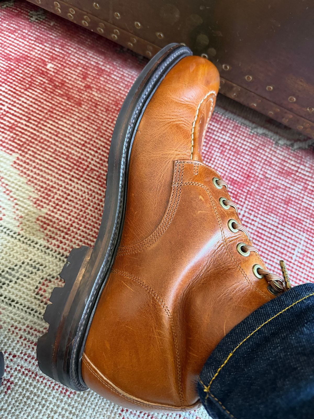 Photo by AndrewBayArea on May 25, 2026 of the Grant Stone Brass Boot in Brooklyn Calf.