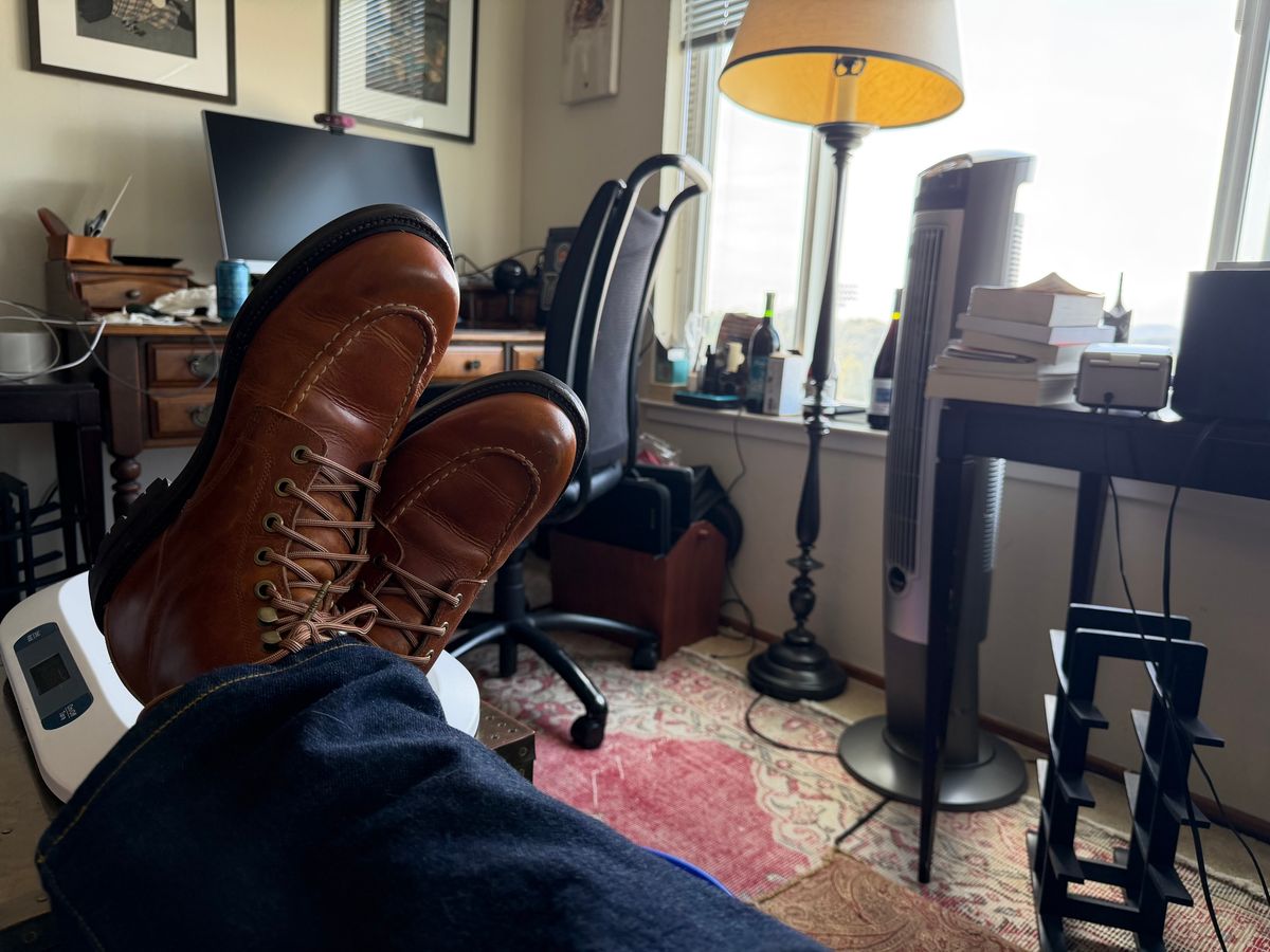 Photo by AndrewBayArea on May 25, 2026 of the Grant Stone Brass Boot in Brooklyn Calf.