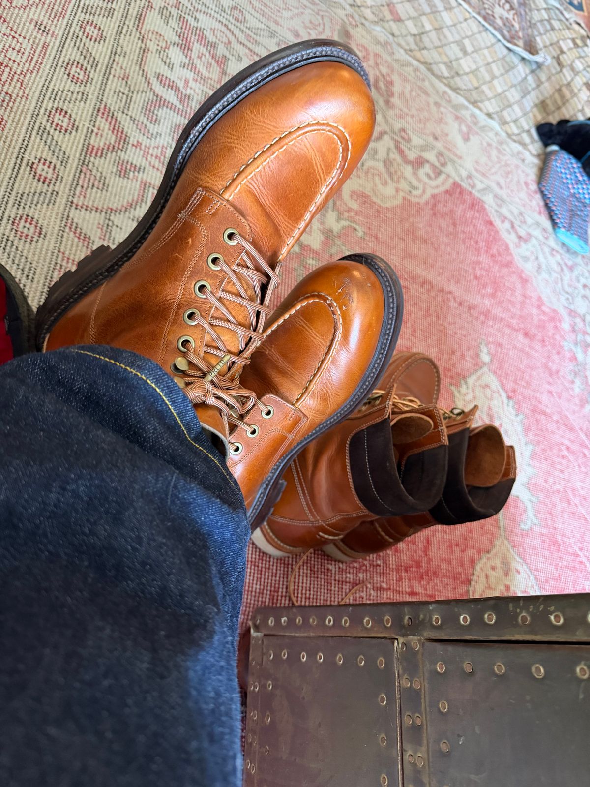 Photo by AndrewBayArea on May 25, 2026 of the Grant Stone Brass Boot in Brooklyn Calf.