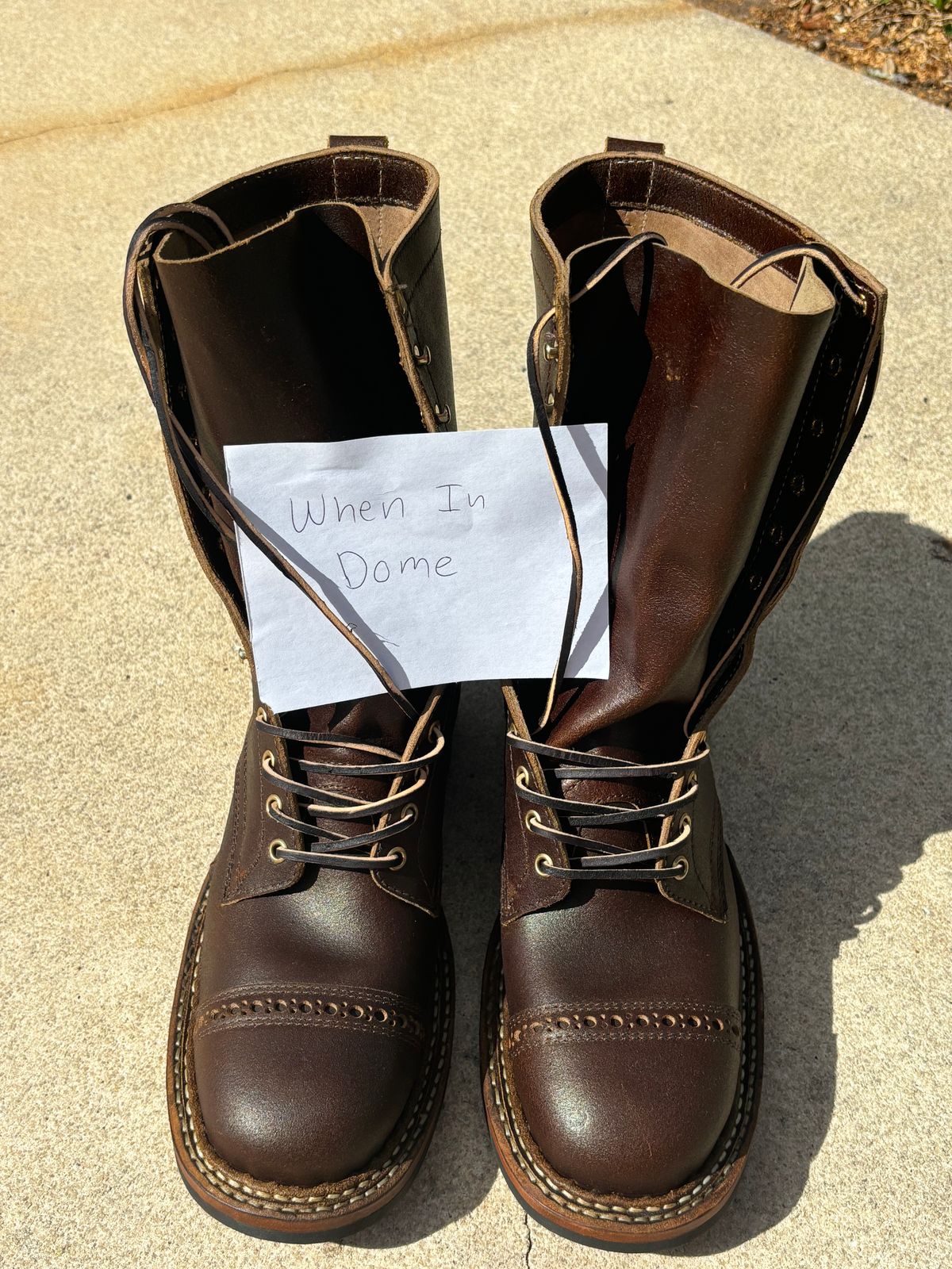 Photo by Wabash_King on November 1, 2024 of the White's Farmer/Rancher in Horween Cinnamon Waxed Flesh.