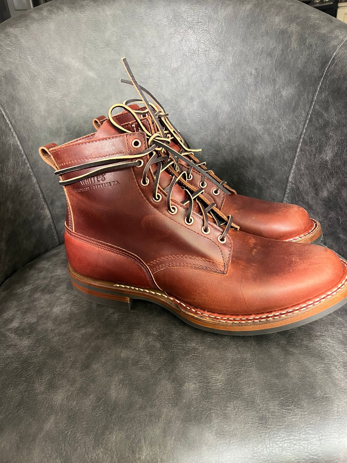 Photo by nolangilo on August 25, 2025 of the White's 350 Cruiser in Seidel British Tan Double Shot.