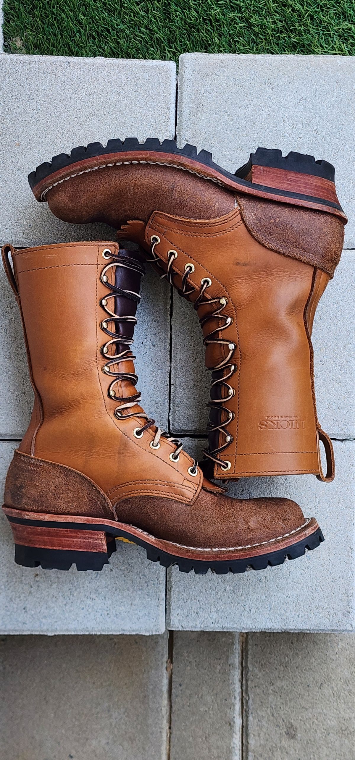 Photo by Rudey on February 5, 2025 of the Nicks DomePro in Seidel 1964 Tan Roughout & Seidel 1964 Tan.