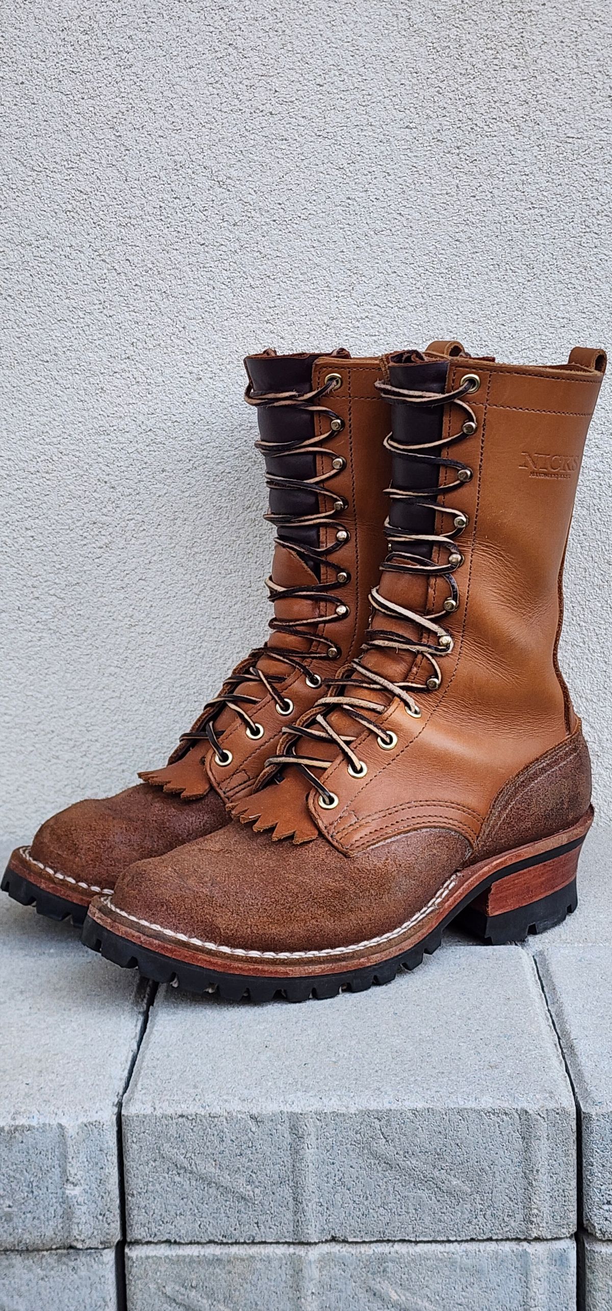 Photo by Rudey on February 5, 2025 of the Nicks DomePro in Seidel 1964 Tan Roughout & Seidel 1964 Tan.