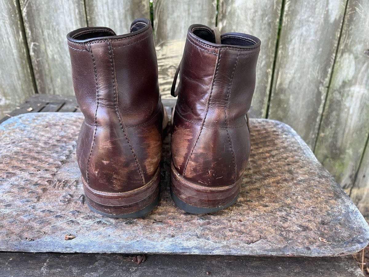 Photo by LordDonnington on November 5, 2025 of the Alden Indy Boot in Horween Brown Chromexcel.