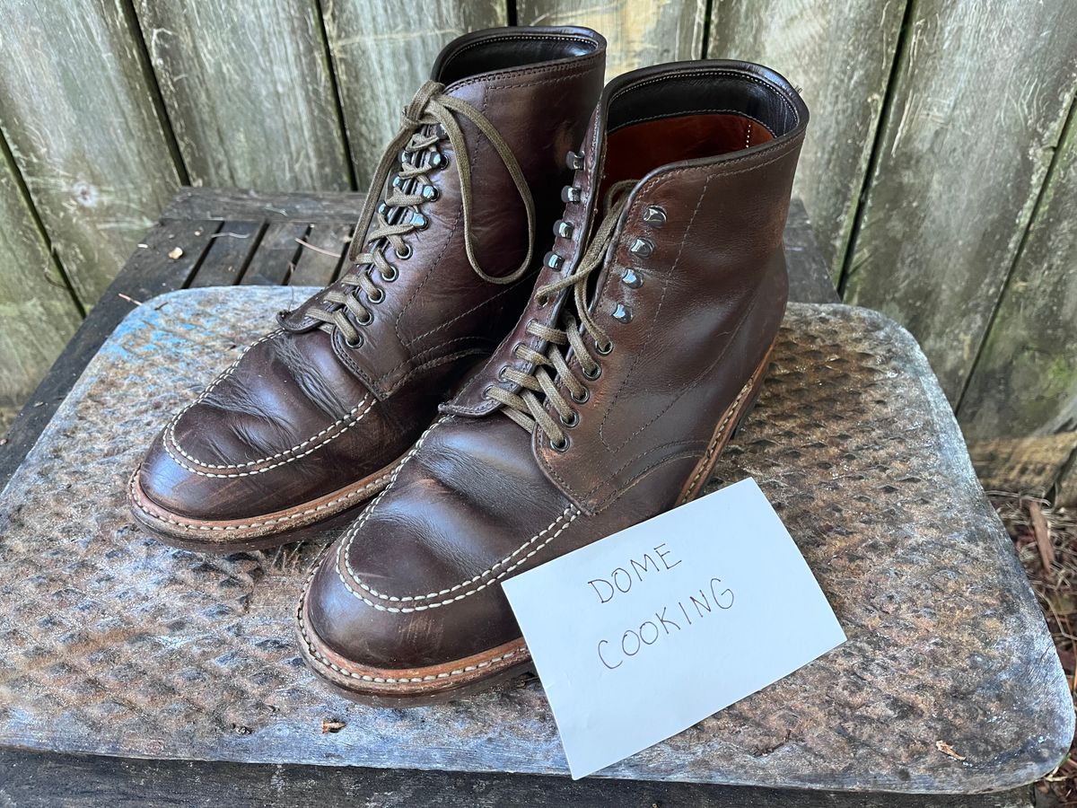 Photo by LordDonnington on November 5, 2025 of the Alden Indy Boot in Horween Brown Chromexcel.