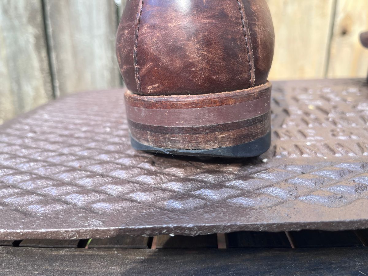 Photo by LordDonnington on February 3, 2026 of the Alden Indy Boot in Horween Brown Chromexcel.