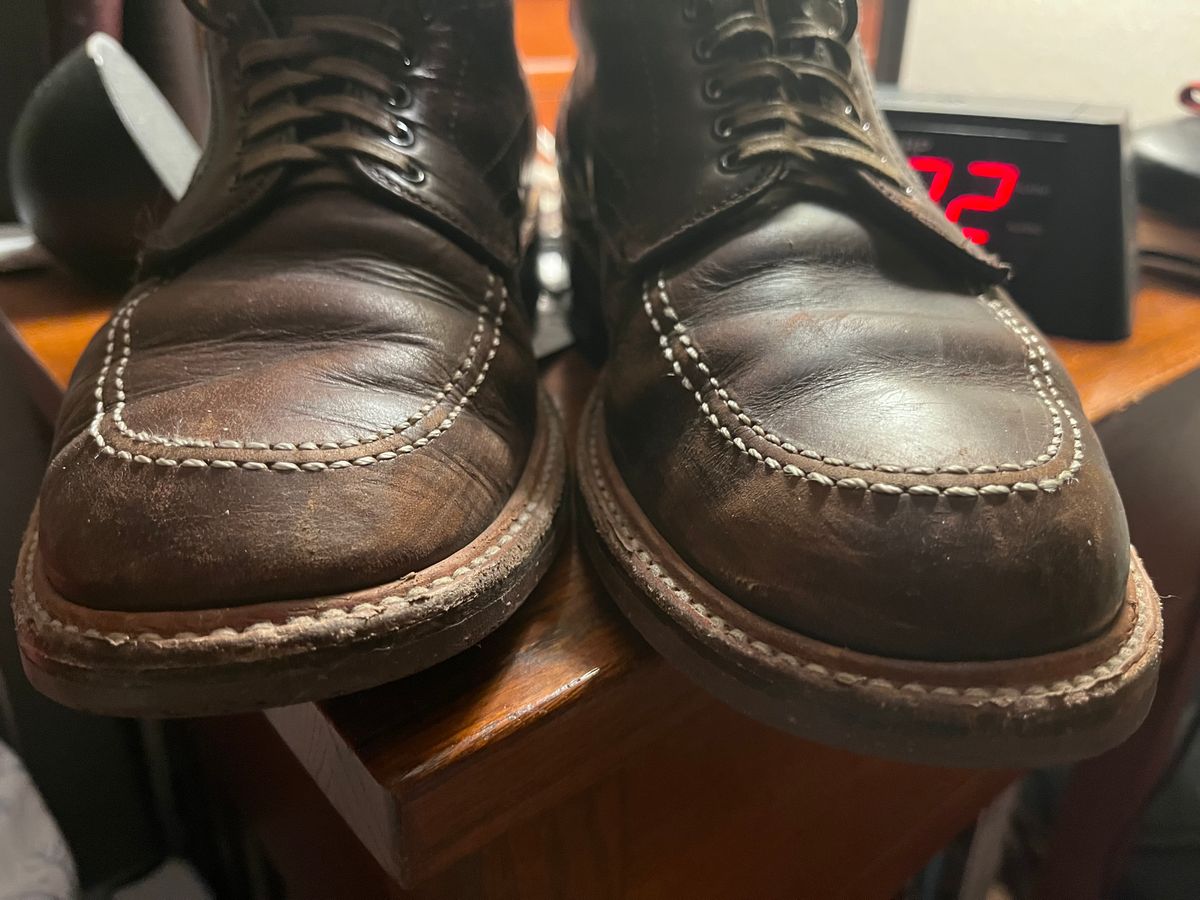 Photo by LordDonnington on February 4, 2026 of the Alden Indy Boot in Horween Brown Chromexcel.