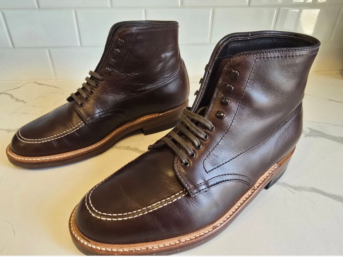 Photo by LordDonnington on March 20, 2026 of the Alden Indy Boot in Horween Brown Chromexcel.