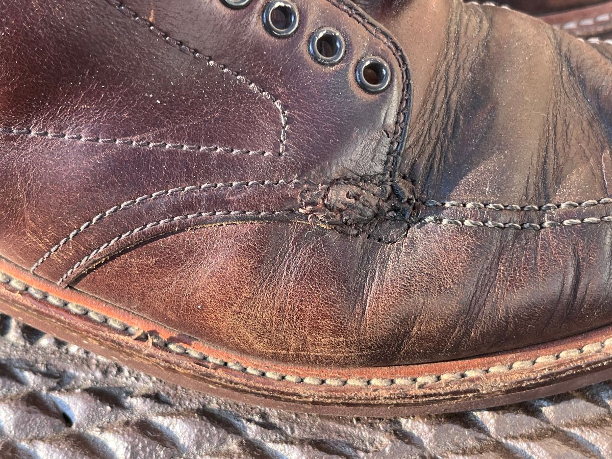 Photo by LordDonnington on March 31, 2026 of the Alden Indy Boot in Horween Brown Chromexcel.