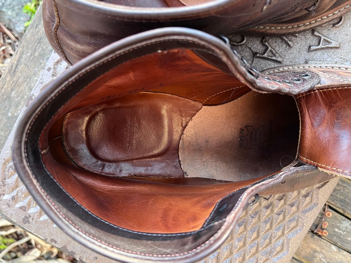 Photo by LordDonnington on March 31, 2026 of the Alden Indy Boot in Horween Brown Chromexcel.