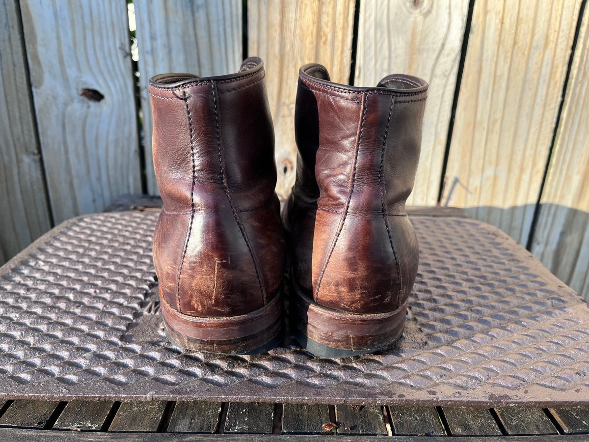 Photo by LordDonnington on March 31, 2026 of the Alden Indy Boot in Horween Brown Chromexcel.