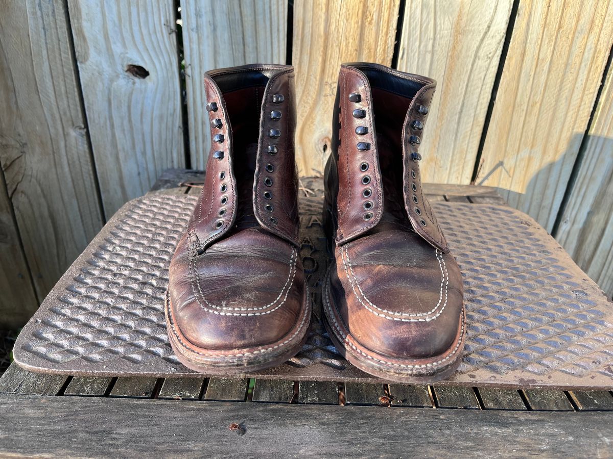 Photo by LordDonnington on March 20, 2026 of the Alden Indy Boot in Horween Brown Chromexcel.