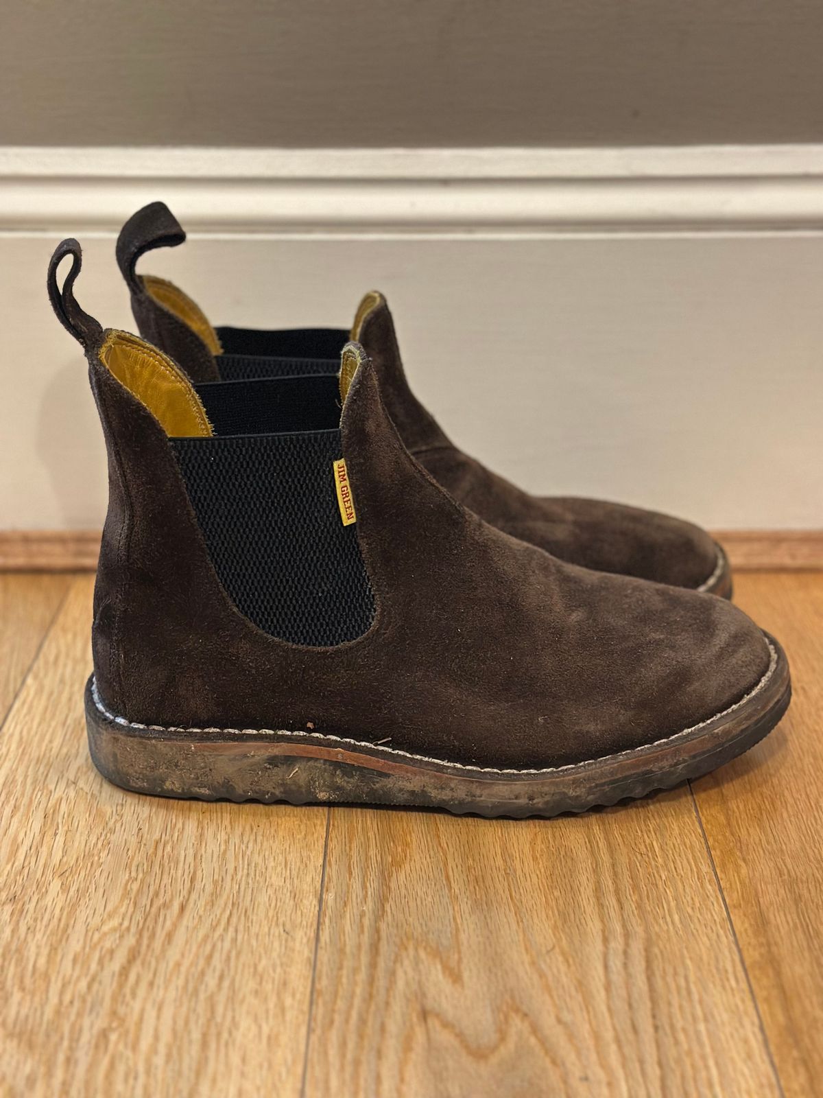 Photo by eschaye on November 3, 2025 of the Jim Green Stockman in Houston Brown Rough Out.