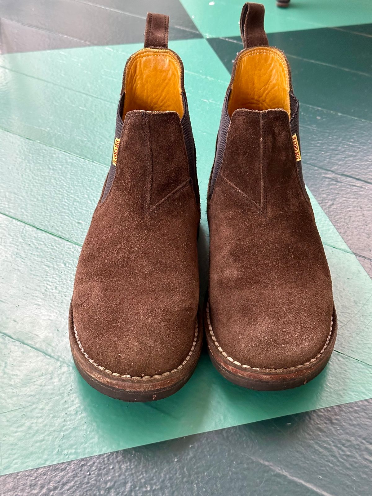 Photo by eschaye on December 5, 2025 of the Jim Green Stockman in Houston Brown Rough Out.