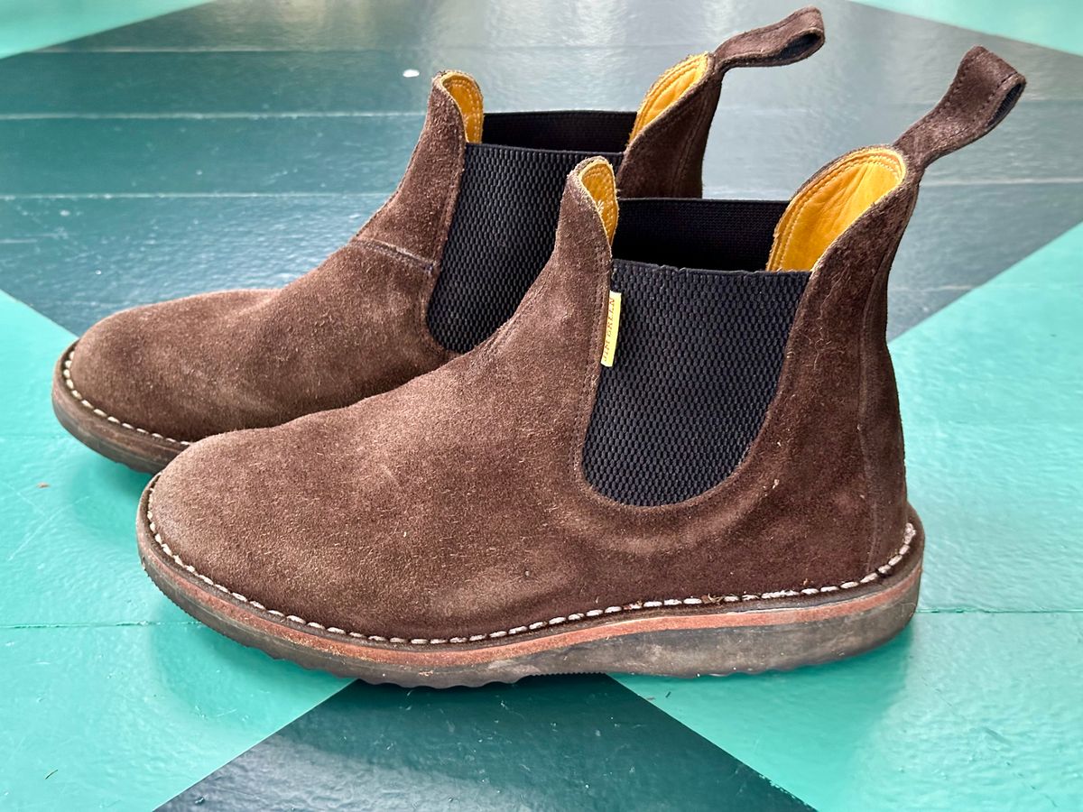 Photo by eschaye on December 5, 2025 of the Jim Green Stockman in Houston Brown Rough Out.