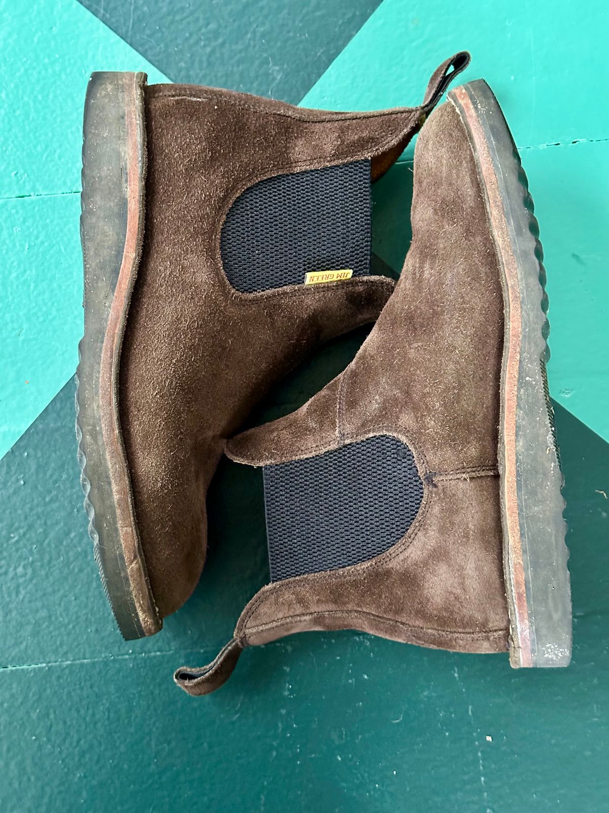 Photo by eschaye on December 5, 2025 of the Jim Green Stockman in Houston Brown Rough Out.