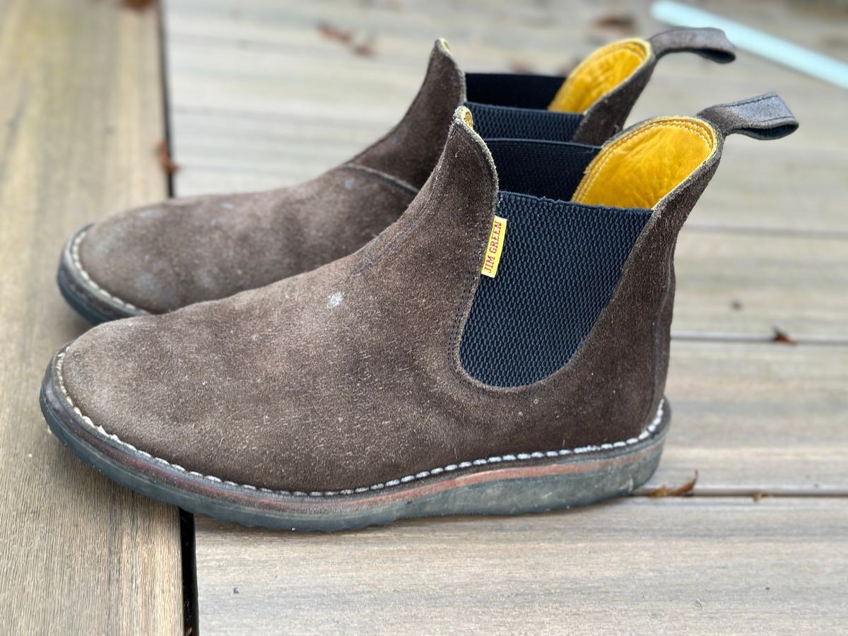 Photo by eschaye on January 5, 2026 of the Jim Green Stockman in Houston Brown Rough Out.