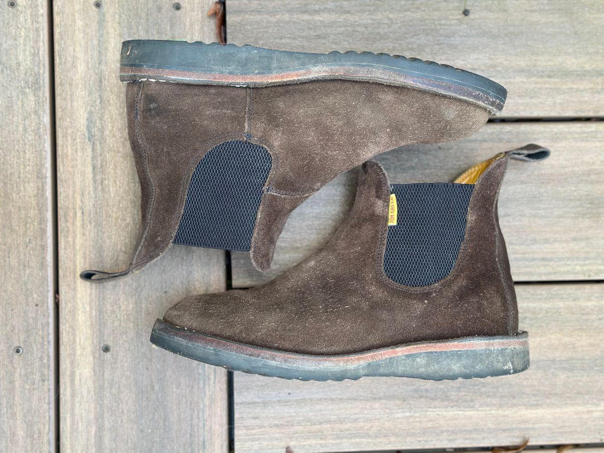 Photo by eschaye on January 5, 2026 of the Jim Green Stockman in Houston Brown Rough Out.