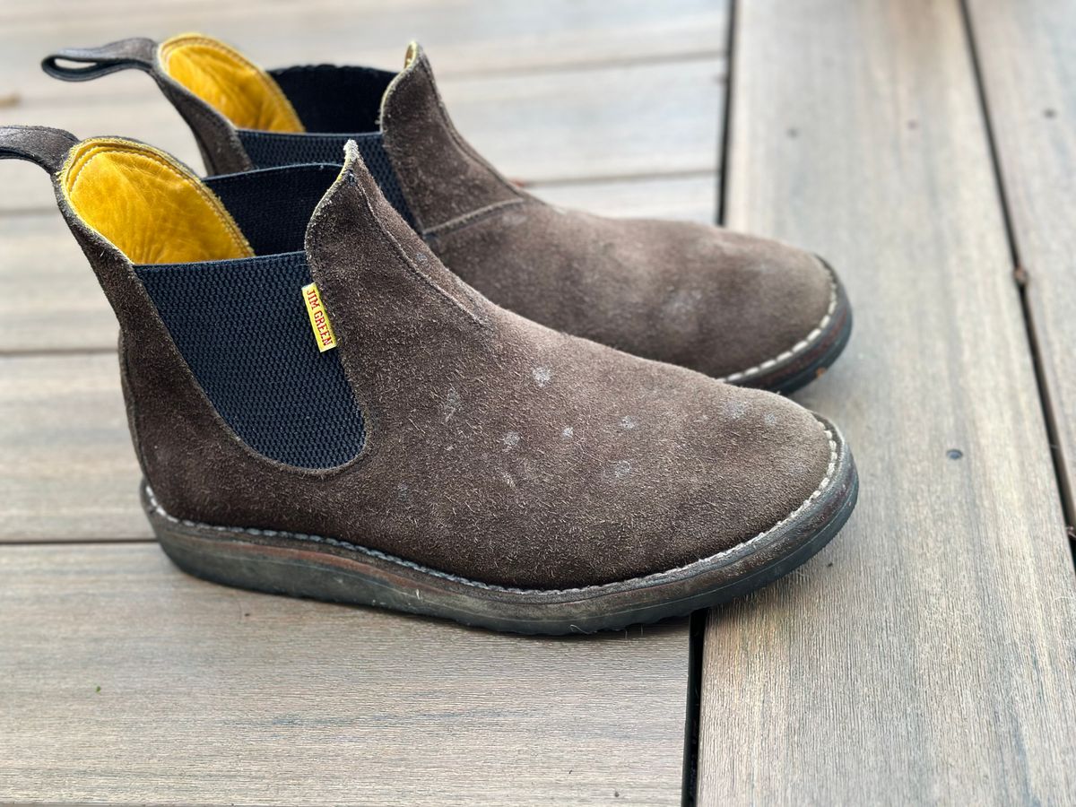 Photo by eschaye on January 5, 2026 of the Jim Green Stockman in Houston Brown Rough Out.