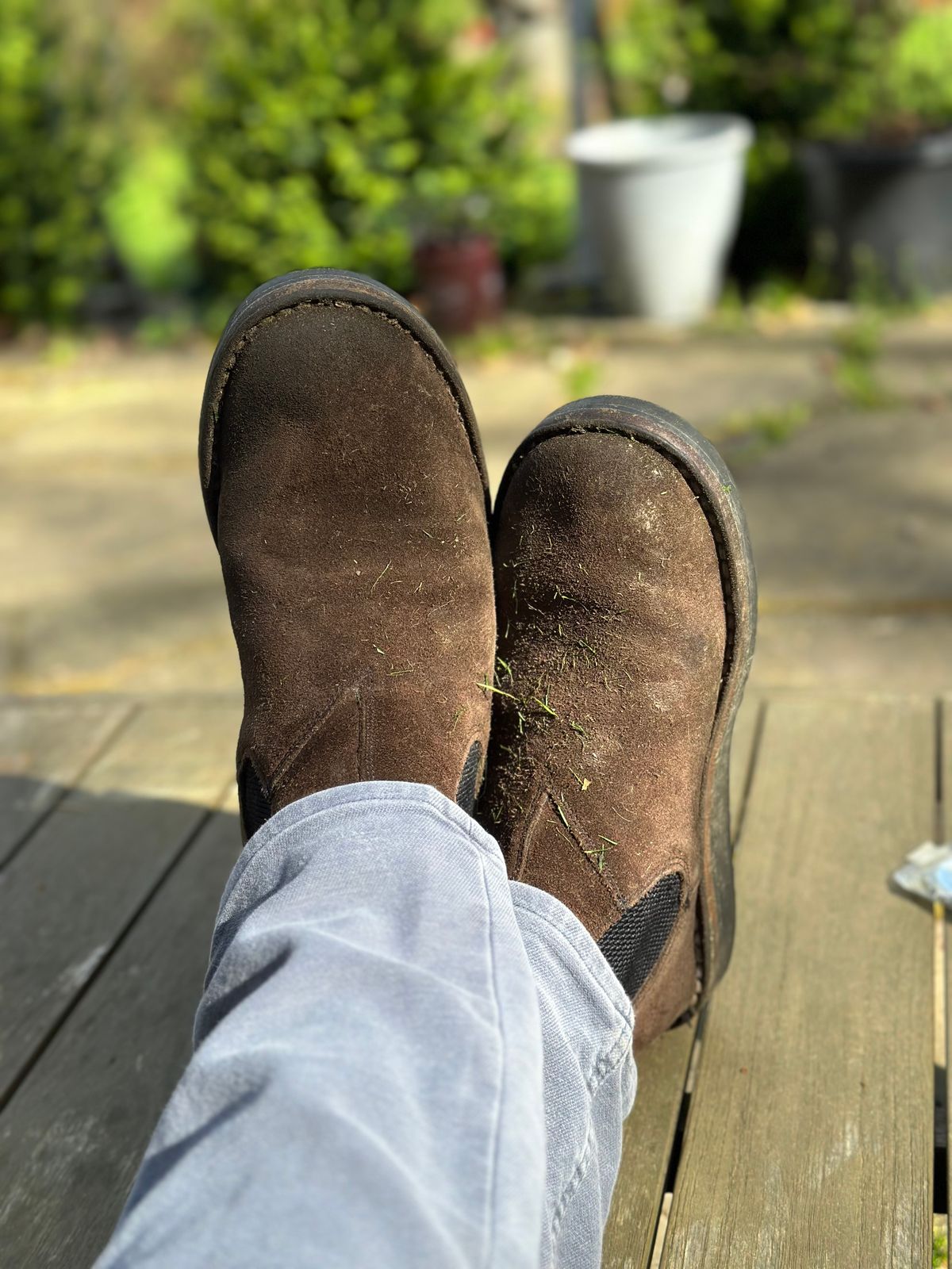 Photo by eschaye on April 5, 2026 of the Jim Green Stockman in Houston Brown Rough Out.